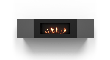 Тумба с биокамином Firelight BFP-P1600 графит